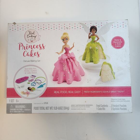 Disney Princess 2 doll cake kit.  complete - Picture 1 of 5